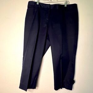 Talbots navy blue 98% cotton capris, Sz 16P. Preowned. EUC.